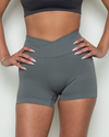 Charcoal Grey Seamless Scrunch Bum Shorts