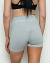 Cool Grey Seamless Scrunch Bum Shorts