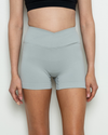 Cool Grey Seamless Scrunch Bum Shorts