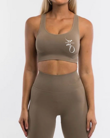  Mocha Ribbed Seamless Bra