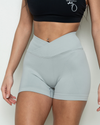 Cool Grey Seamless Scrunch Bum Shorts