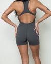 Graphite Grey Seamless Romper Jumpsuit